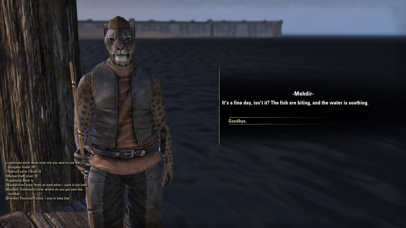 Khajiit Fishing