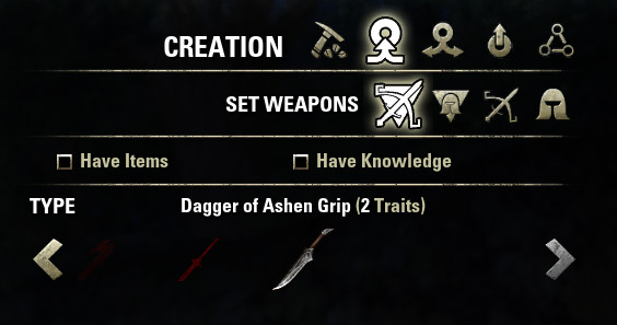 Set of Ashen Grip