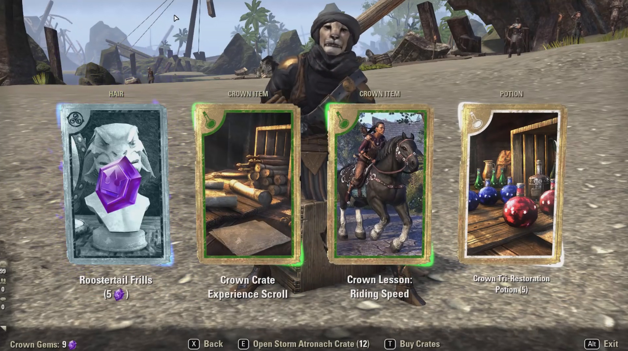 elder scrolls online crown gems