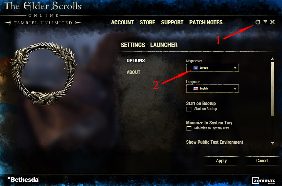 ESO Server Status